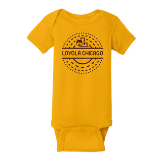 Loyola Chicago Sunny Circle Infant Creeper - Gold