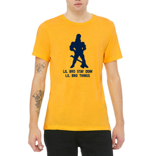 LOL Bro Canvas Triblend T-Shirt - Yellow Gold Triblend