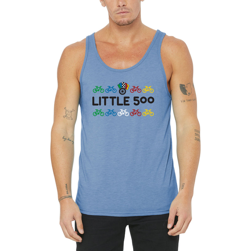 Little 500 Bikes Jersey Tank Top - Blue Triblend