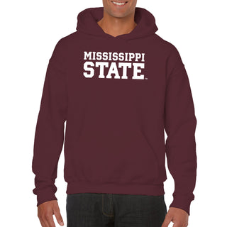 Mississippi State Basic Block Hoodie - Maroon