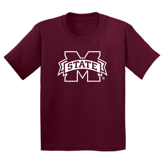 Mississippi State Bulldogs Primary Logo Youth T-Shirt - Maroon