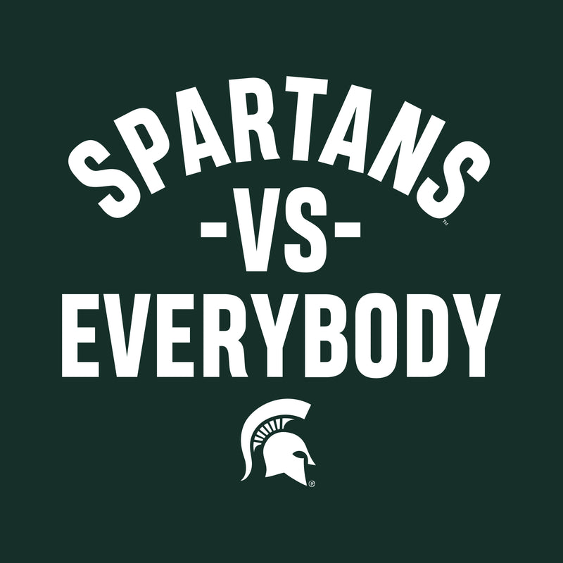 Michigan State Spartans Vs Everybody Long Sleeve - Forest