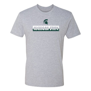 MSU Split Bar NLA T-Shirt - Heather Grey