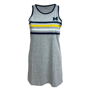 Colosseum Michigan Women's Sorority Row Tank Dress - Grey