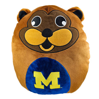 Michigan Wolverine Squishy Pillow 12"