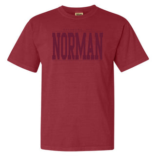 Norman Monotone Bold CC T-Shirt - Crimson