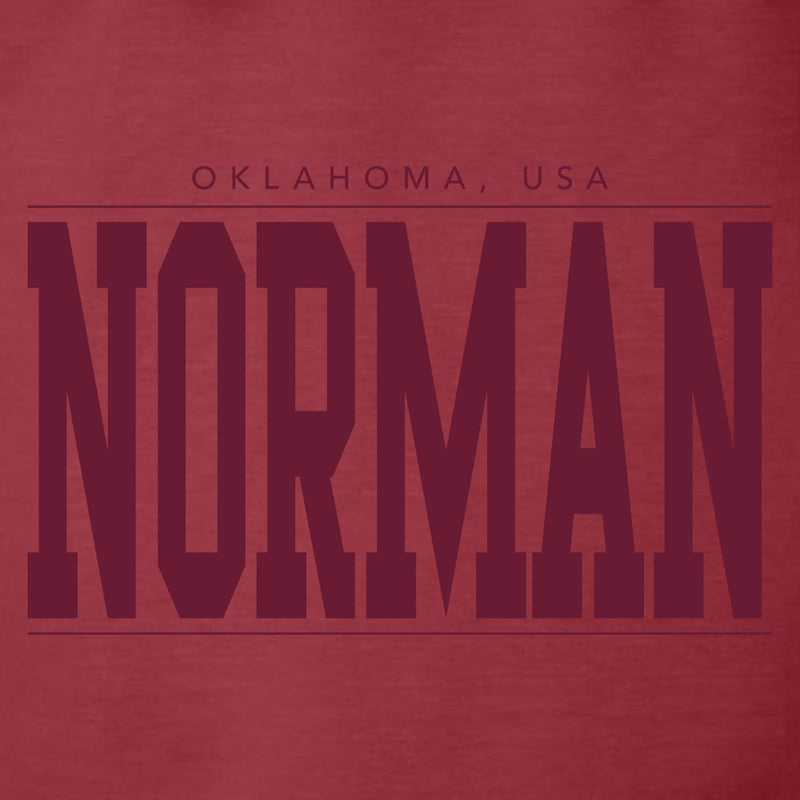 Norman Monotone Bold CC T-Shirt - Crimson