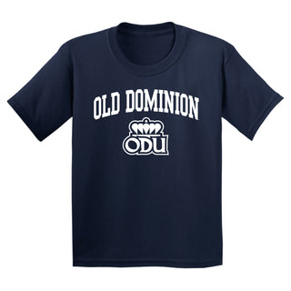 Old Dominion University Monarchs Arch Logo Youth Short Sleeve T Shirt - Navy