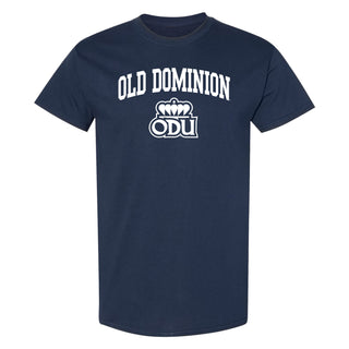 Old Dominion University Monarchs Arch Logo Short Sleeve T Shirt - Navy