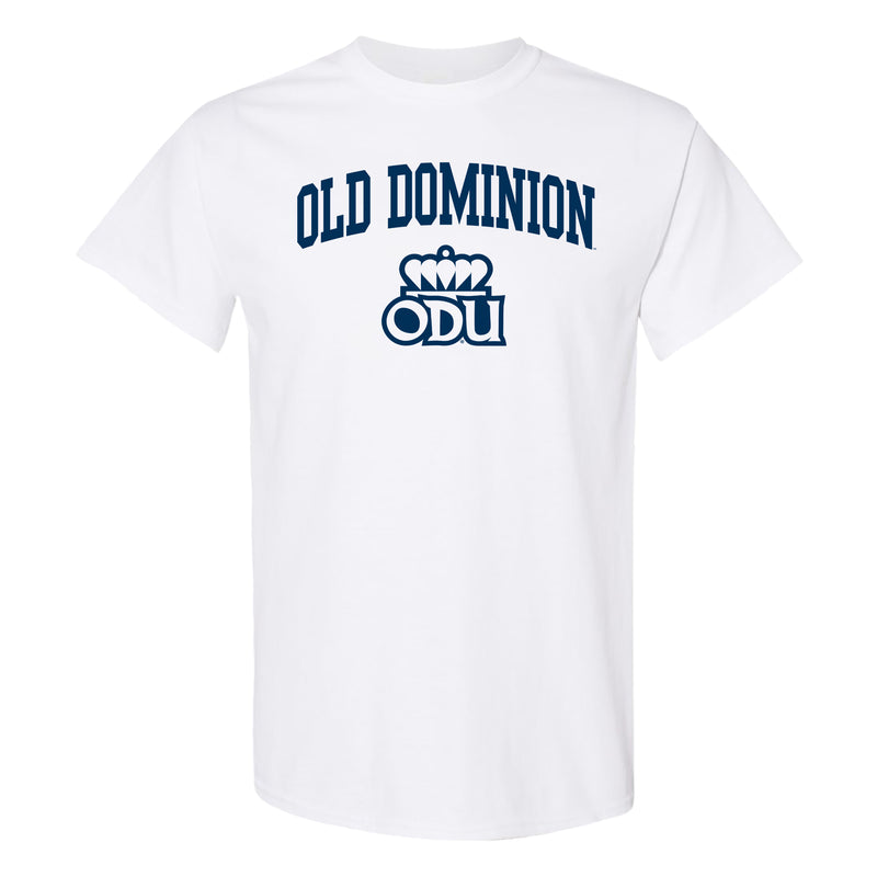 Old Dominion University Monarchs Arch Logo Short Sleeve T Shirt - White