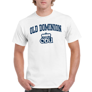 Old Dominion University Monarchs Arch Logo Short Sleeve T Shirt - White