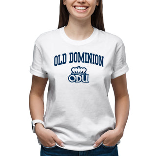 Old Dominion University Monarchs Arch Logo Short Sleeve T Shirt - White