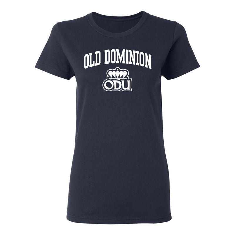 Old Dominion University Monarchs Arch Logo Short Sleeve Womens T Shirt - Navy