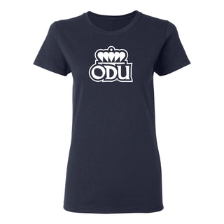 Old Dominion University Monarchs Primary Logo Womens Short Sleeve T Shirt - Navy