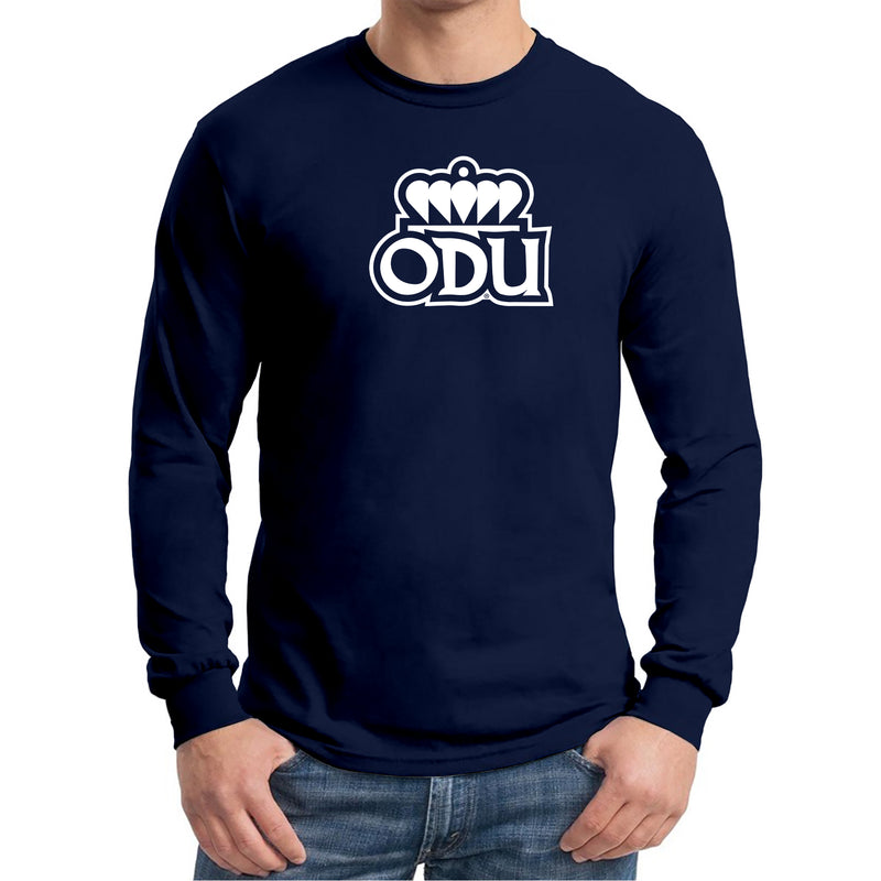 Old Dominion University Monarchs Primary Logo Long Sleeve T-Shirt - Navy