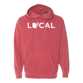 Ohio Local CC Garment-Dyed Hoodie - Crimson