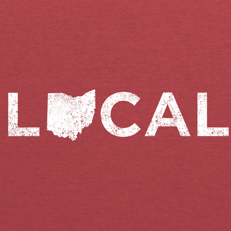 Ohio Local Triblend T Shirt - Red Triblend