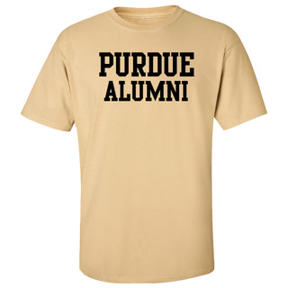 Purdue Boilermakers Basic Block Alumni Short Sleeve T Shirt - Vegas Gold
