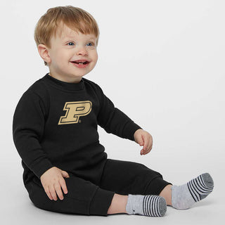 Purdue Motion P Infant Fleece One-Piece - Black