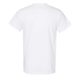 Purdue University Boilermakers Kiss Me I'm a Boilermaker Basic Cotton Short Sleeve T Shirt - White