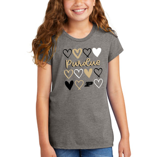 Purdue Hearts Girls Very Important T-Shirt - Grey Frost