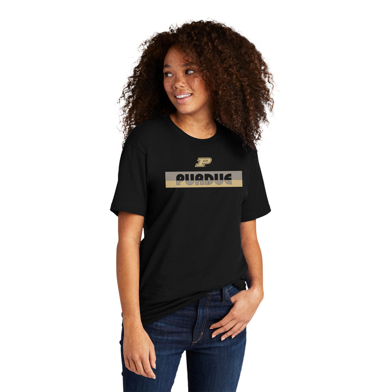 Purdue Split Bar NLA T-Shirt - Black