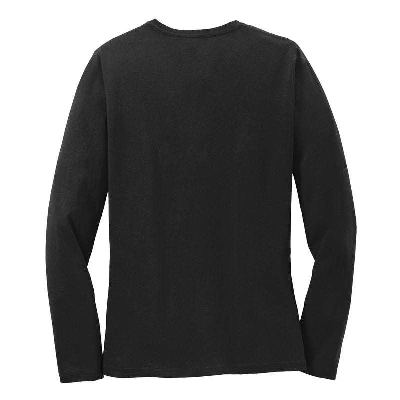 University of Colorado Buffaloes Thin Script Women's Long Sleeve T Shirt - Black
