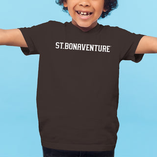 St. Bonaventure Bonnies Basic Block Youth T Shirt - Dark Chocolate