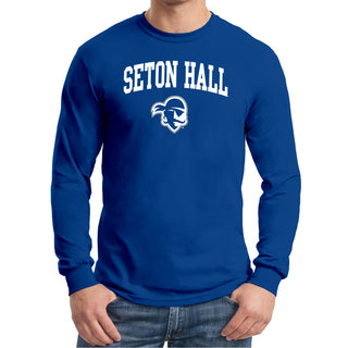 Seton Hall University Pirates Arch Logo Long Sleeve T-Shirt - Royal