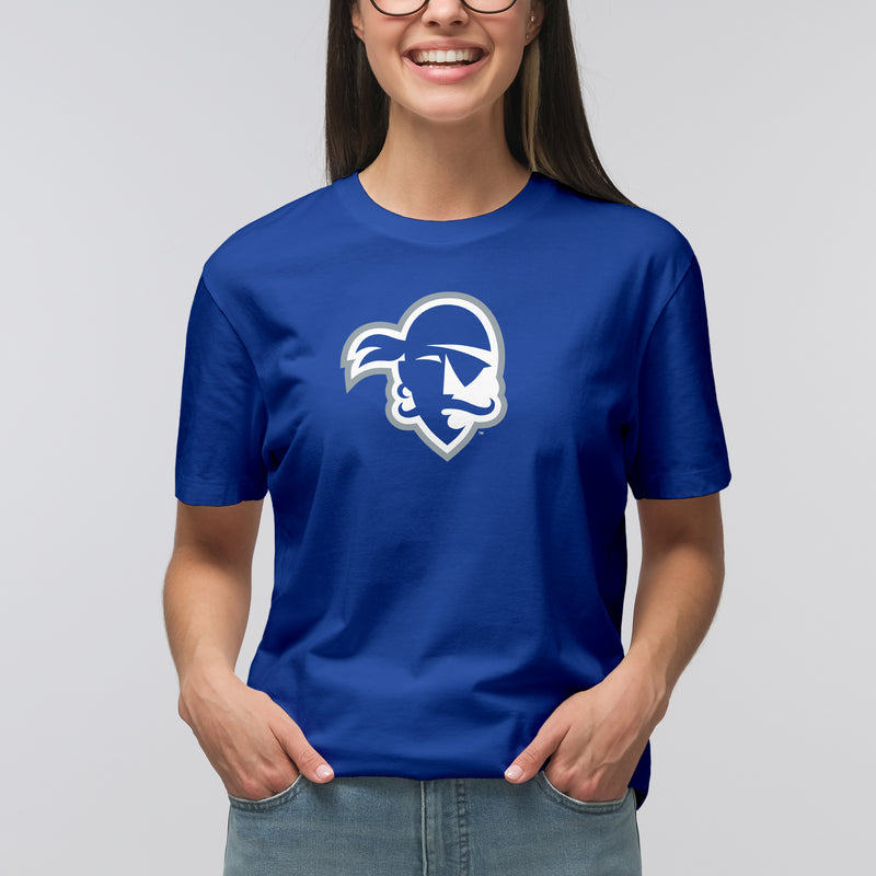 Seton Hall University Pirates Primary Logo Short Sleeve T Shirt - Royal