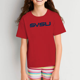 Saginaw Valley State SVSU Cardinals Basic Block Youth T Shirt - Red