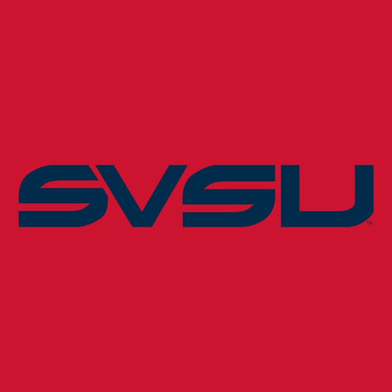 Saginaw Valley State SVSU Cardinals Basic Block Long Sleeve T Shirt - Red