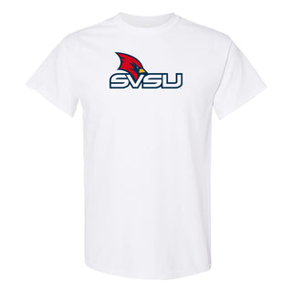 Saginaw Valley State SVSU Cardinals Primary Logo T Shirt - White