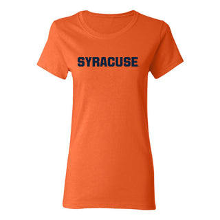 Syracuse Oranges Basic Block Women's T-Shirt - Orange