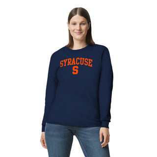 Syracuse Oranges Arch Logo Long Sleeve - Navy