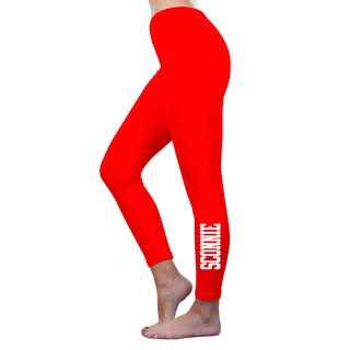 Sconnie Am App Spandex Jersey Leggings - Red