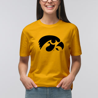 University of Iowa Hawkeyes Primary Logo Short Sleeve T Shirt - Gold