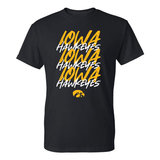 Iowa Marker Repeat T-Shirt - Black