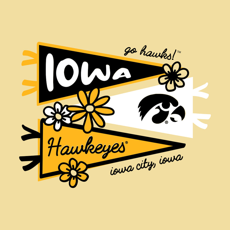 Iowa Cute Pennant CW Youth T-Shirt - Summer Squash
