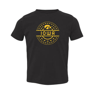 Iowa Sunny Circle Toddler T-Shirt  - Black