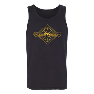 Iowa Art Deco Women's Basketball Unisex Tank Top - Black