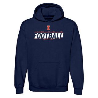 Illinois Football Charge Hoodie - Navy