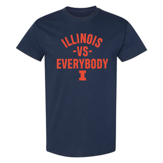 Illinois Vs Everybody T-Shirt - Navy