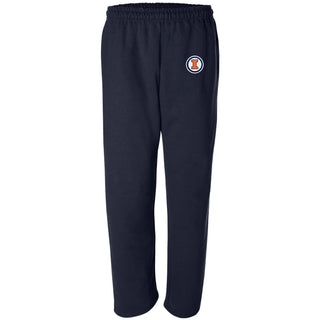 Illinois Circle Logo Patch Sweatpants - Navy