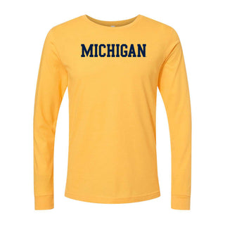 UGP Block Michigan CVC Long Sleeve - Heather Yellow Gold