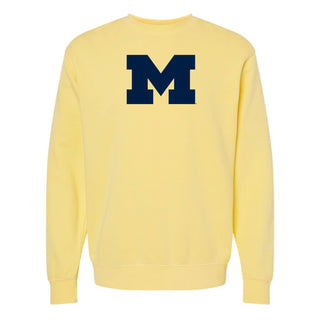 Block M Midweight Pigment-Dyed Crewneck - Pigment Yellow