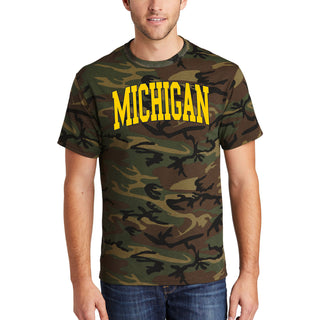 Michigan Mega Arch Camo T-Shirt - Military Camo