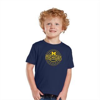 Michigan Sunny Circle Toddler T-Shirt  - Navy