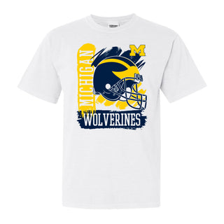 Michigan Football 90s Big Print CC T-Shirt - White