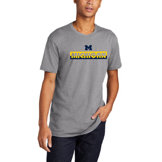 Michigan Split Bar NLA T-Shirt - Heather Grey